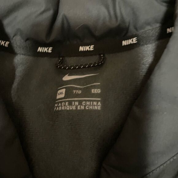 Nike AA9976-060 Bomber Black Down Fill Heavyweight Winter Coat Full Zip Sz XXL - Picture 5 of 8